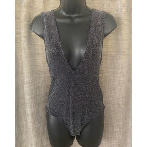 Topshop Black & Silver Bodysuit